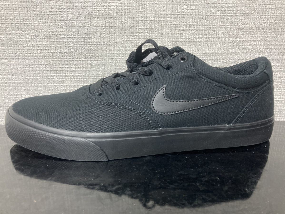 新品30cmNIKESBナイキスケートボード ボーダーシューズ クロン2 キャンバス黒ブラックスケシュー大きいサイズ_画像8