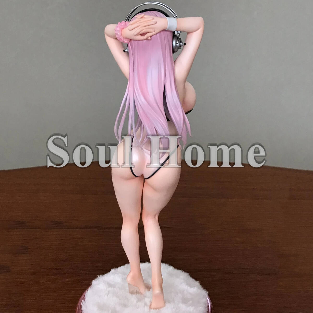  Super Sonico белый купальный костюм style фигурка sexy 25cm коробка есть 