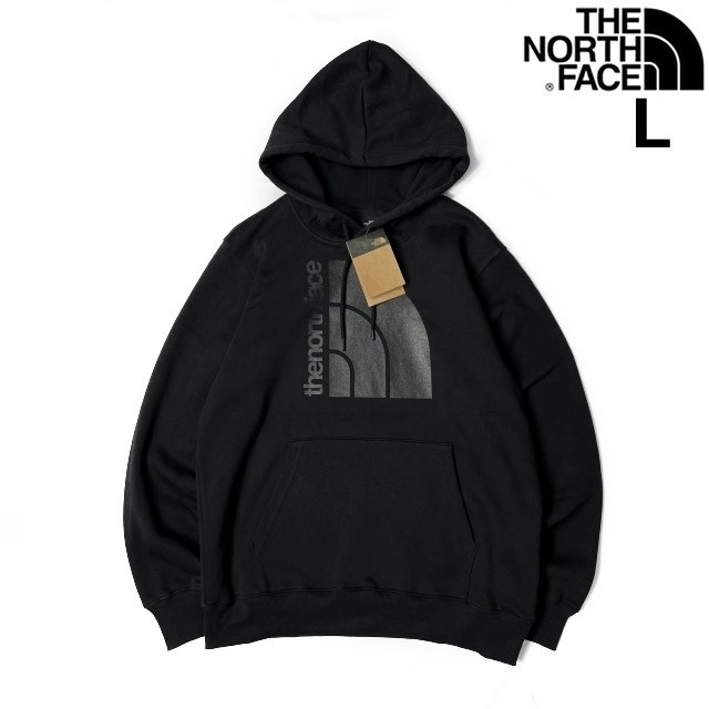 1円～!売切!【正規新品】THE NORTH FACE◆JUMBO HALF DOME HOODIE パーカー US限定 裏起毛 ビッグハーフドーム(L)黒 181130-30_画像2