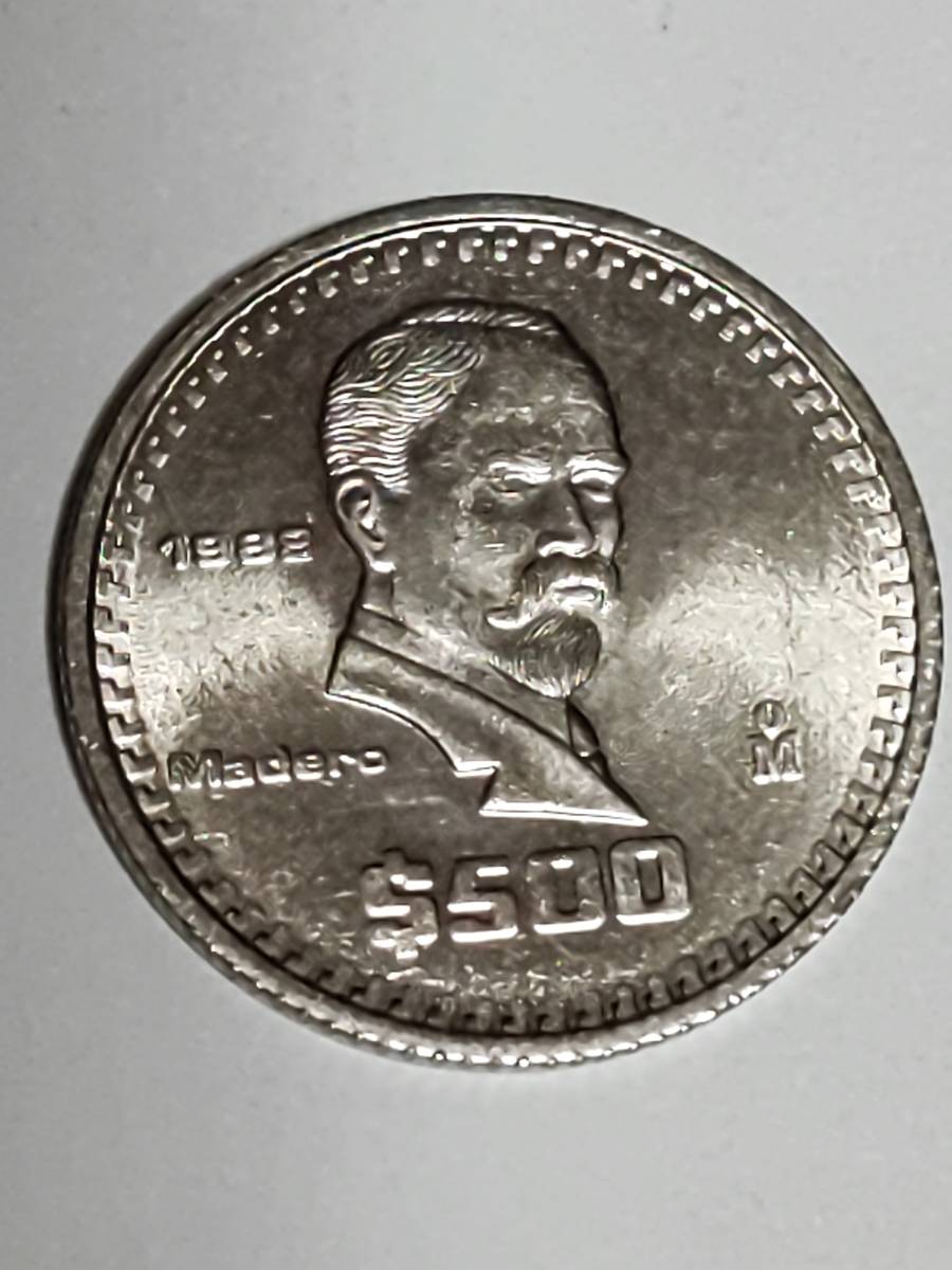 ◆メキシコ 500ペソ白銅貨 1982年 極美品の画像1