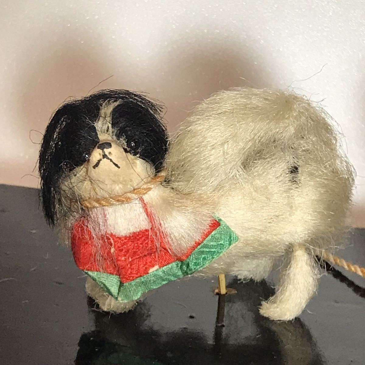 古い 雛人形 狆 (ちん) 引き 官女 ひな人形 犬 日本人形 アンティーク 大正時代の画像8