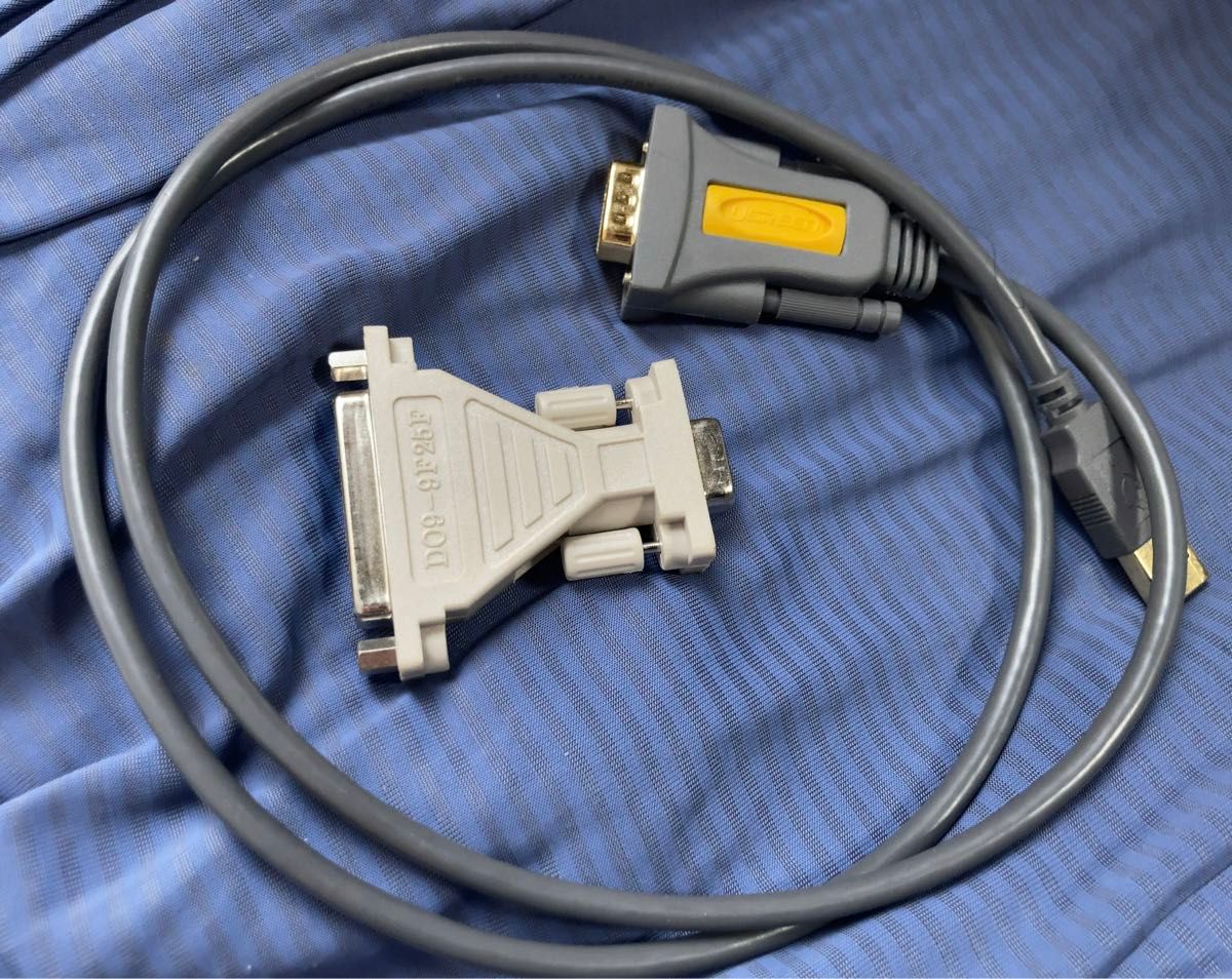 UGREEN USB シリアル変換ケーブル RS232 シリアルケーブル D-sub9ピン 1m +9ピン-25ピン変換アダプタ