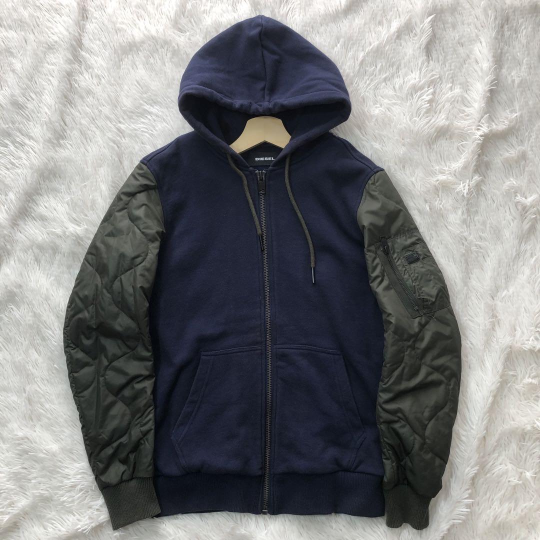 DIESEL ディーゼル パーカー ブルゾン MA-1風 切替 再構築 DIESEL ディーゼル パーカー ブルゾン MA-1風 切替 再構築