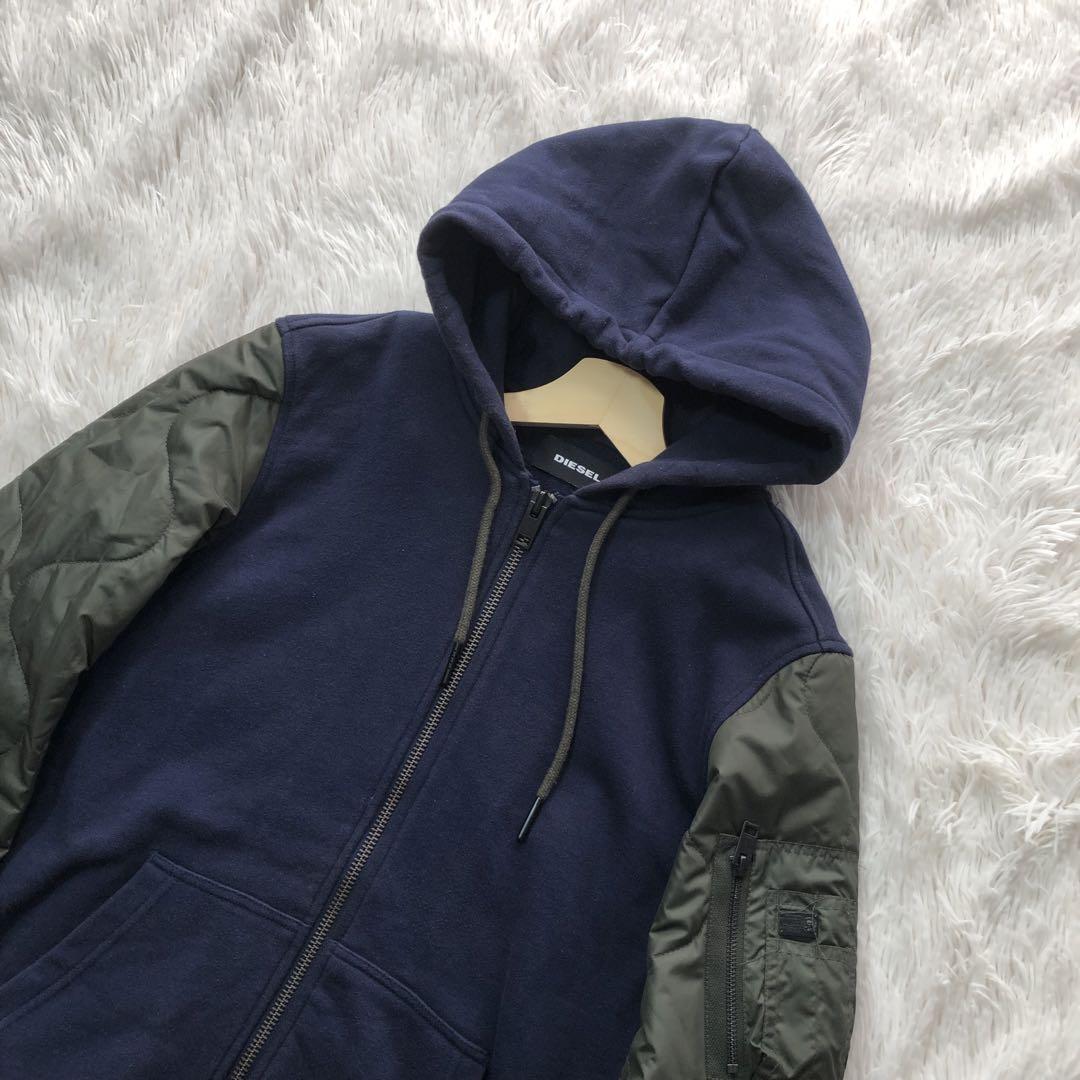 DIESEL ディーゼル パーカー ブルゾン MA-1風 切替 再構築 DIESEL ディーゼル パーカー ブルゾン MA-1風 切替 再構築