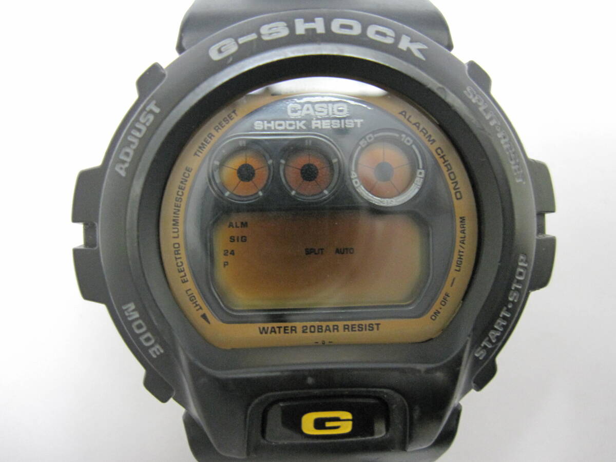 【YT-B25-318】CASIO/カシオ G-SHOCK、Gショック Hip Hop Club Style 三つ目 DW-6900RC デジタルウォッチ ジャンク品_画像2