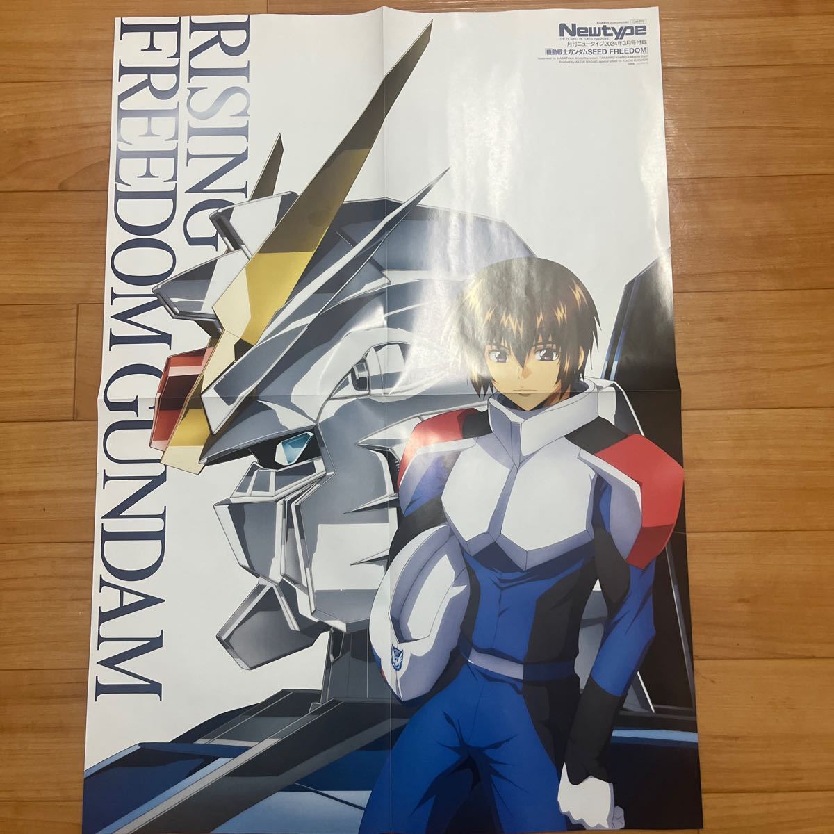  monthly Newtype 2024 year 3 month number appendix Mobile Suit Gundam SEED FREEDOM Dan John . both sides poster 