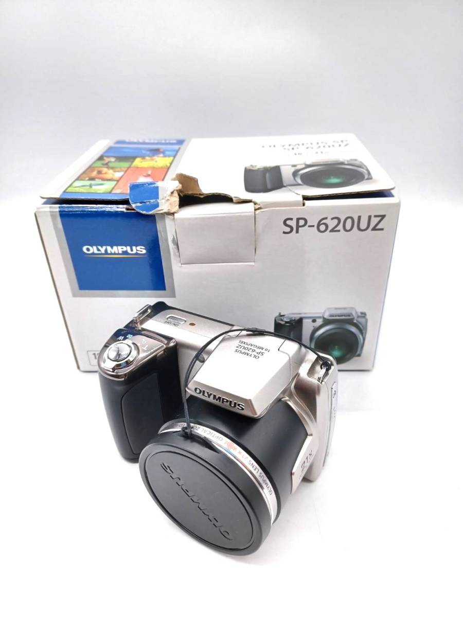 ■【通電OK】OLYMPUS SP SP-620UZ オリンパス カメラ デジカメ 単3 電池式 SD カード レンズ ED 4.5-94.5mm 1:3.1-5.8 _画像1