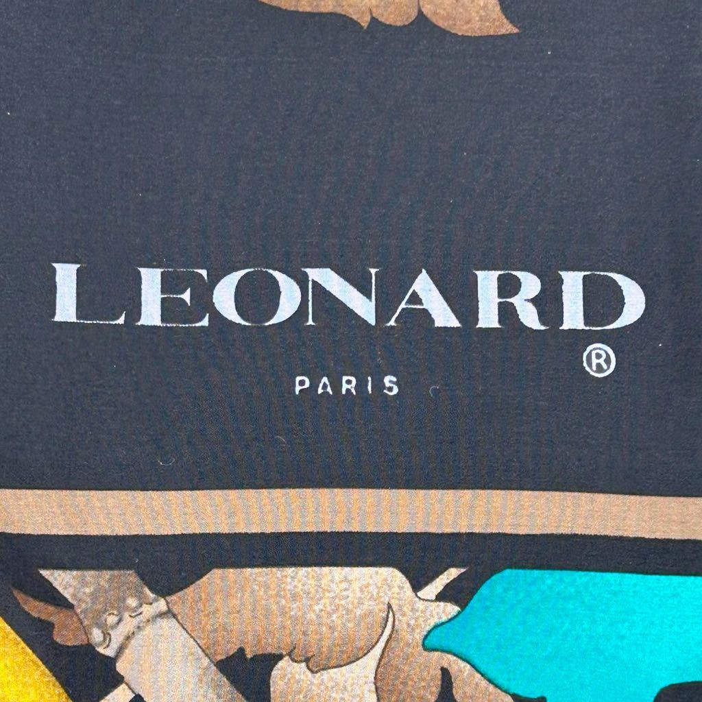 【未使用品２枚セット】LEONARD レオナール 865GIORGIO ARMANI アルマーニ　90×90 スカーフ シルク100% ブランド ファッション小物 _画像2