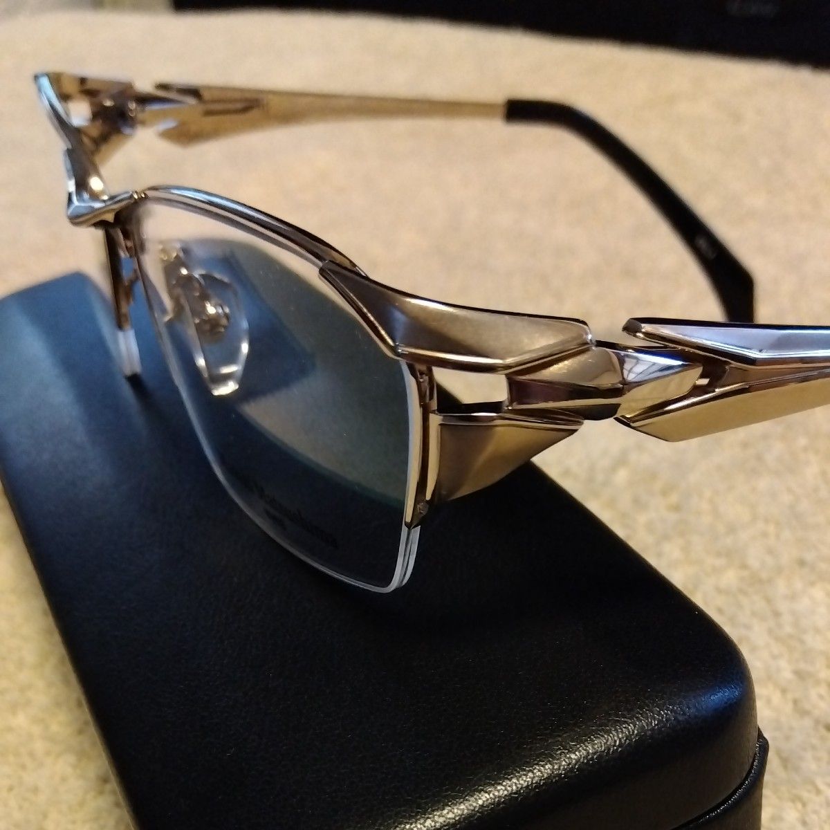 サングラス、メガネ、 MODEL希少超美品マサキマツシマ MF-1255 Col.1  眼鏡フレーム　偏光レンズ左右１セット付属