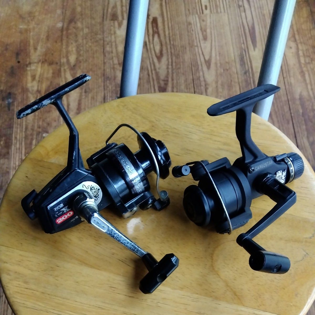 オールドリール RYOBIスピニングリール ビンテージ カーボスター オールドリール RYOBIスピニングリール ビンテージ カーボスター