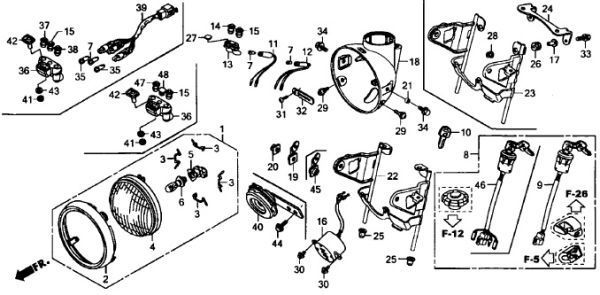 AC18 純正 スピード メーター ギア APE エイプ 50 TYPE D 100 タイプD HC13 メータ ギヤー AD14 XR50 コマ HD13 XR100 モタード 新品 .ktk_F-1　