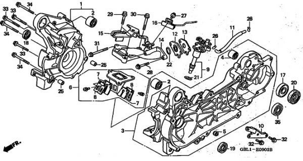 AF35 中期,後期 ミッションOHセット 6点 ライブディオ 純正 ミッションベアリング オイルシール AF34 SR .ZX 送料300円～ ..の画像3