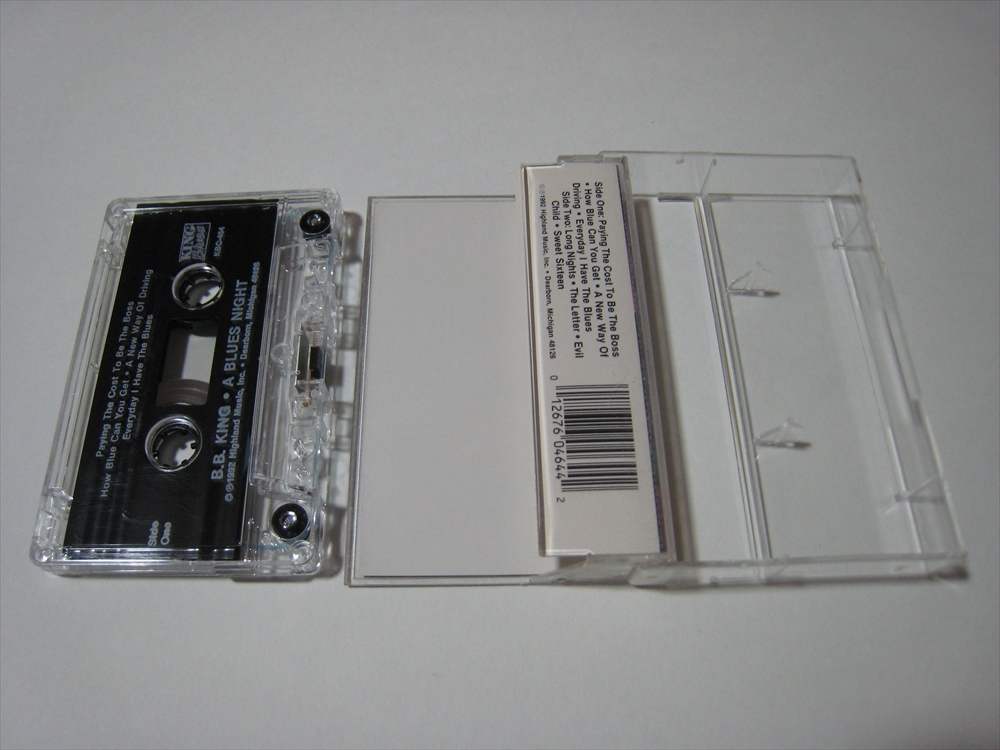 【カセットテープ】 B.B. KING / A BLUES NIGHT US版 Ｂ・Ｂ・キング_画像4
