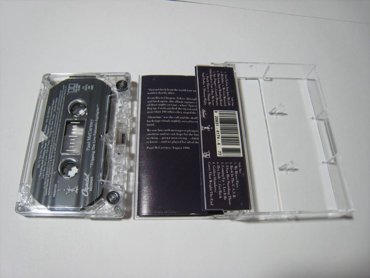 [ cassette tape ] PAUL McCARTNEY / TRIPPING THE LIVE FANTASTIC - HIGHLIGHTS! US version paul (pole) * McCartney live high laitsu!!