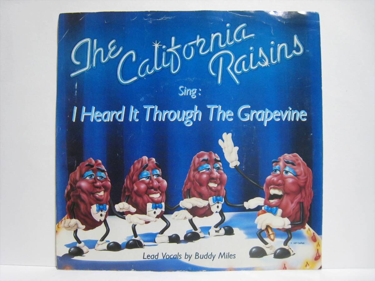 【7”】 THE CALIFORNIA RAISINS / I HEARD IT THROUGH THE GRAPEVINE US盤 カリフォルニア・レーズンズ BUDDY MILES_画像2
