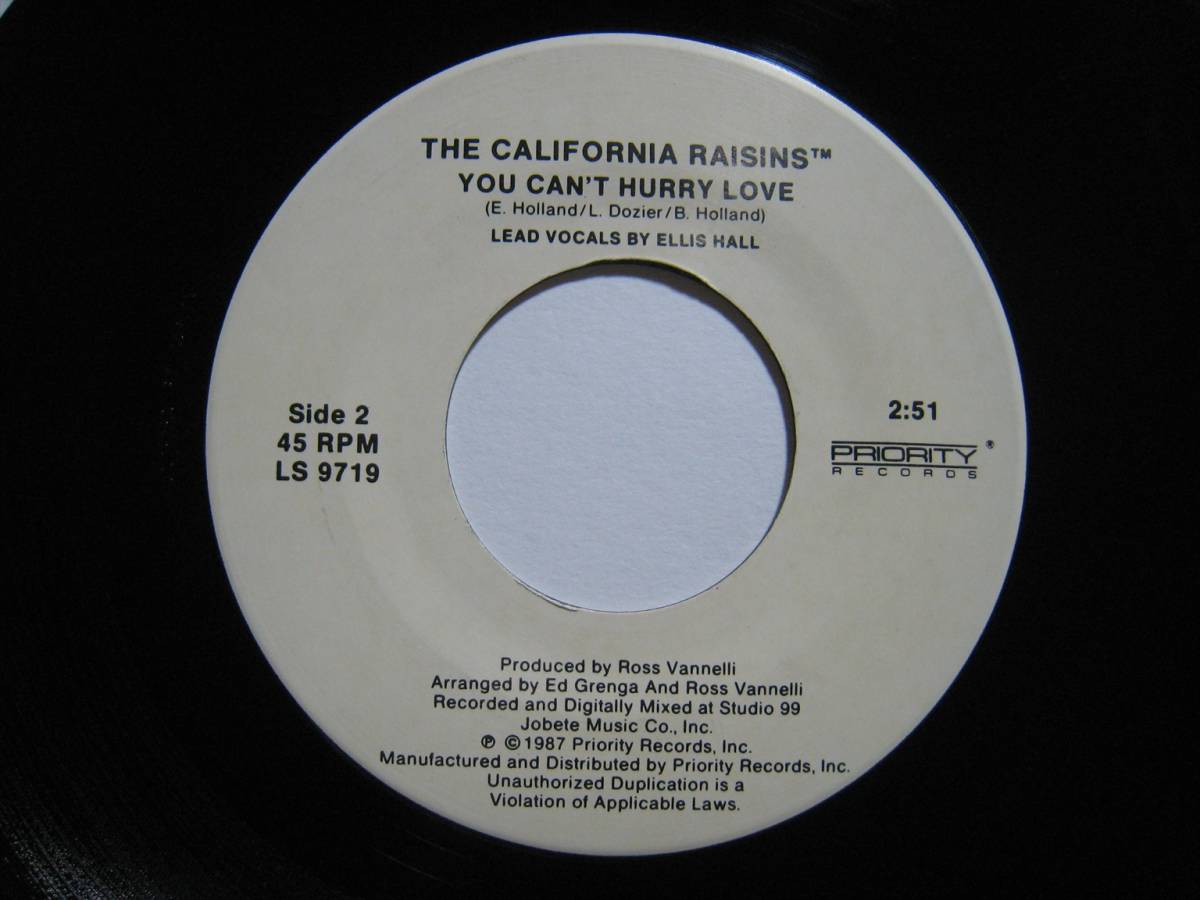 【7”】 THE CALIFORNIA RAISINS / I HEARD IT THROUGH THE GRAPEVINE US盤 カリフォルニア・レーズンズ BUDDY MILES_画像7
