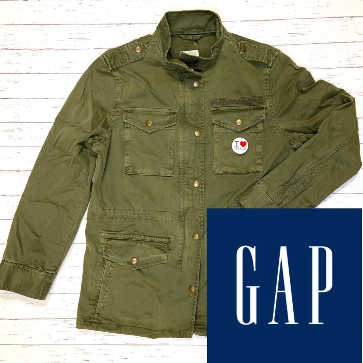 値下げ！美品【GAP】ギャップ　アウター　ミリタリージャケット　ビンテージ風