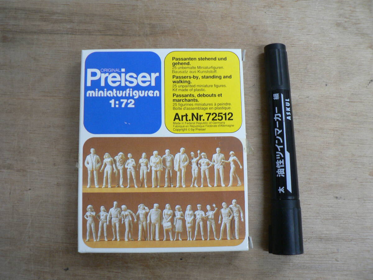 BBP653 未組立 プライザー ORIGINAL Preiser miniaturfiguren 1:72 / Art. Nr. 72512 / Pasers-by, standing and walking 歩行者 添景 ④の画像1