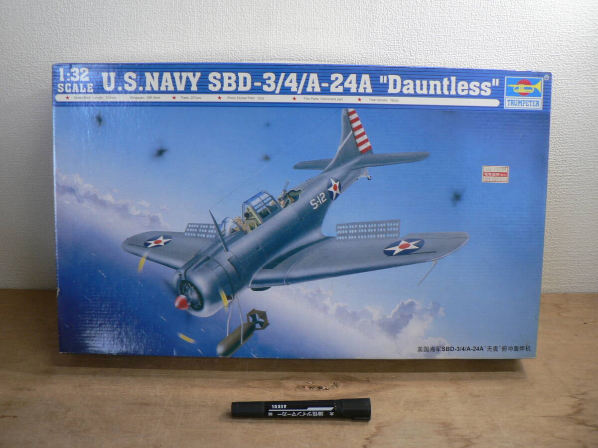 BBP699 未組立 プラモデル TRUMPETER トランペッター 1/32 U.S.NAVY SBD-3/4/A-24A "Dauntless" ドーントレス