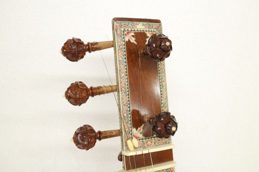 シタール インド 楽器 北インド 民族楽器 ハードケース SITER [佐川着払/店舗受取][G518]の画像6