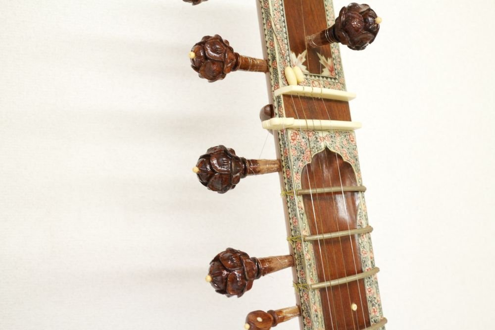 シタール インド 楽器 北インド 民族楽器 ハードケース SITER [佐川着払/店舗受取][G518]の画像5