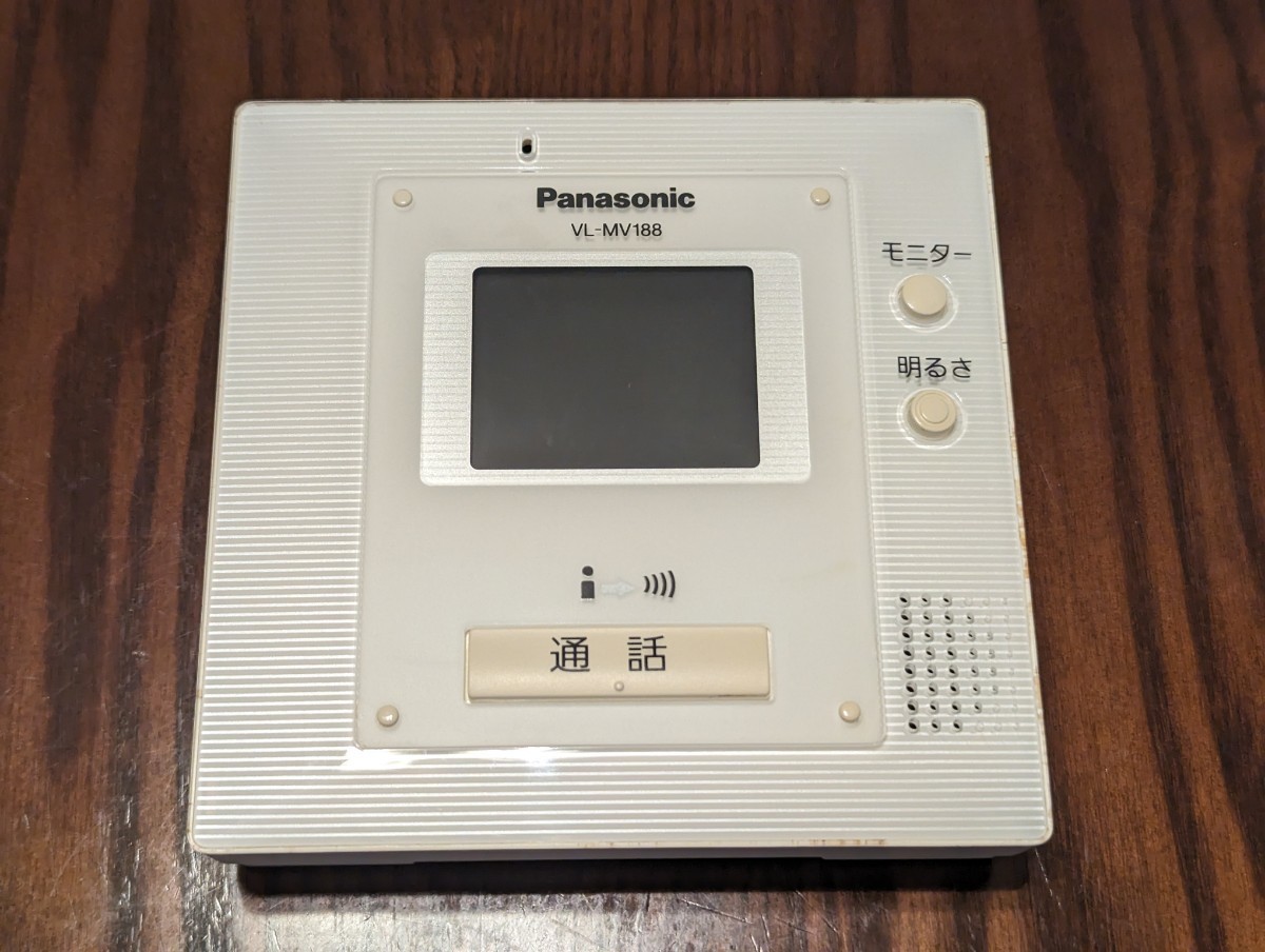 【1円〜売切】Panasonic 親機子機セット パナソニックテレビドアホン カラーモニター VL-MV188X 玄関子機 VL-V564-K_画像5