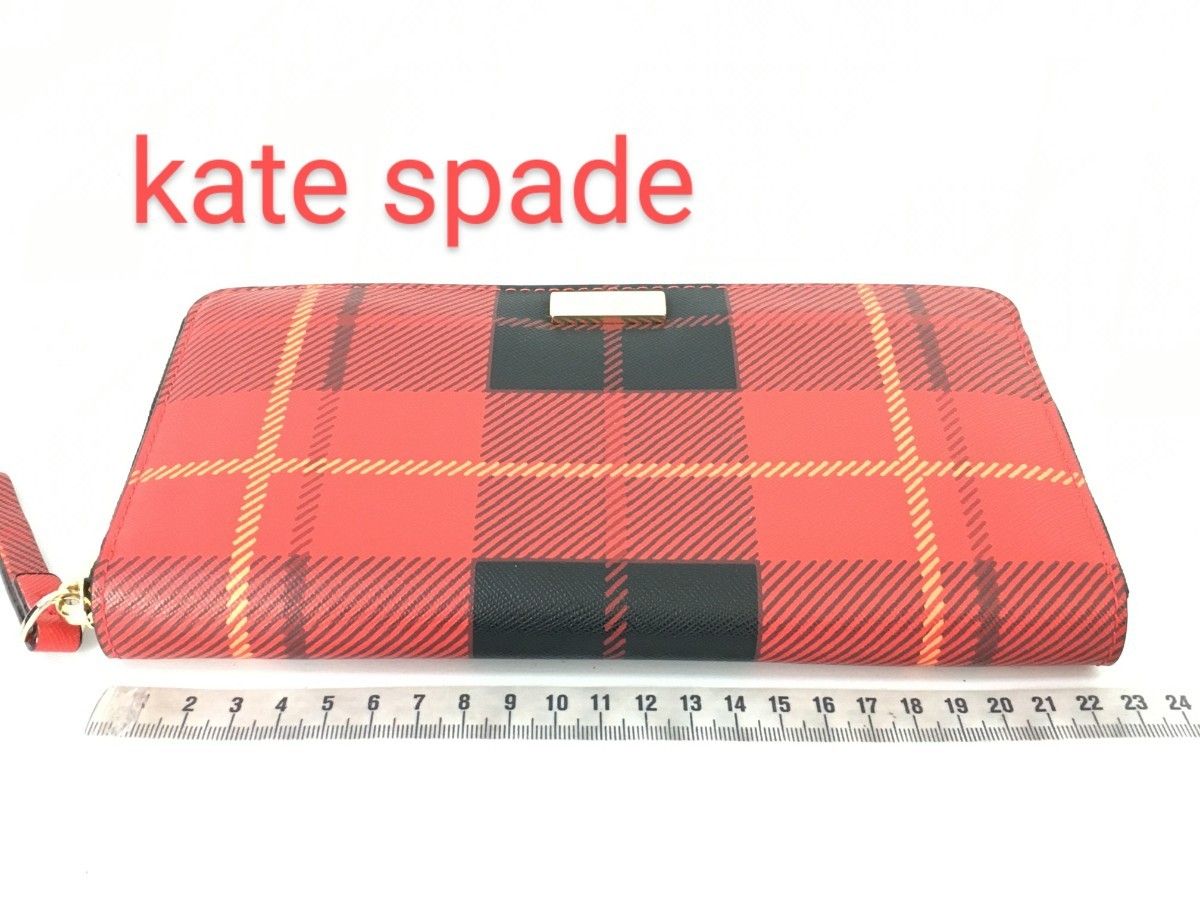 ケイトスペード kate spade  長財布 ラウンドファスナー ウォレット 財布 レザー