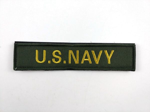 アメリカ海軍 US NAVY パッチ ワッペン サバゲー ミリタリー ベルクロ ダークグリーン DM便発送_画像1