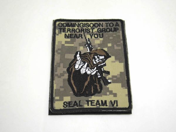 SEAL TEAM テロリスト パッチ ワッペン サバゲー ベルクロ DM便発送の画像1