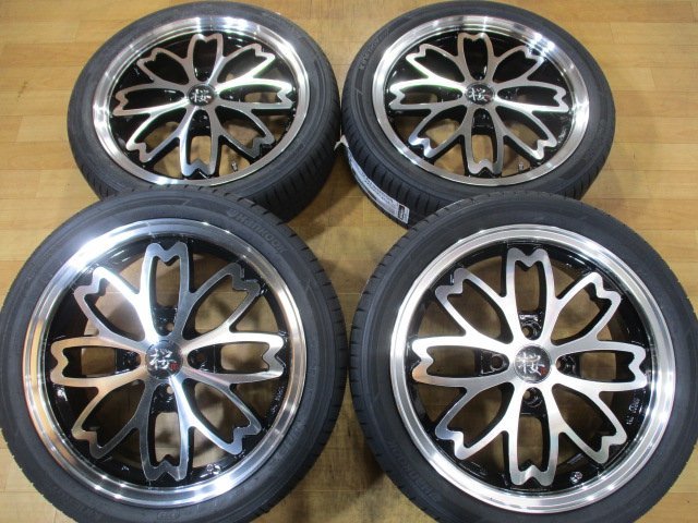 軽四 R-PRIDE 和道 桜 ホイール タイヤ 新品 4本セット 16インチ 165/50R16 ハンコック 2023年 ウェイク ラパン コペン キャンバス N-WGN_画像1