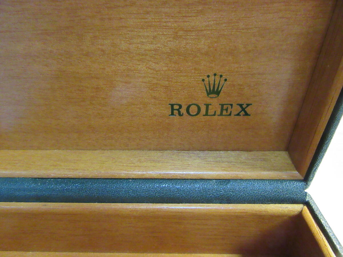 良品 ROLEX BOX ロレックス ボックス 内箱のみ グリーンの画像7