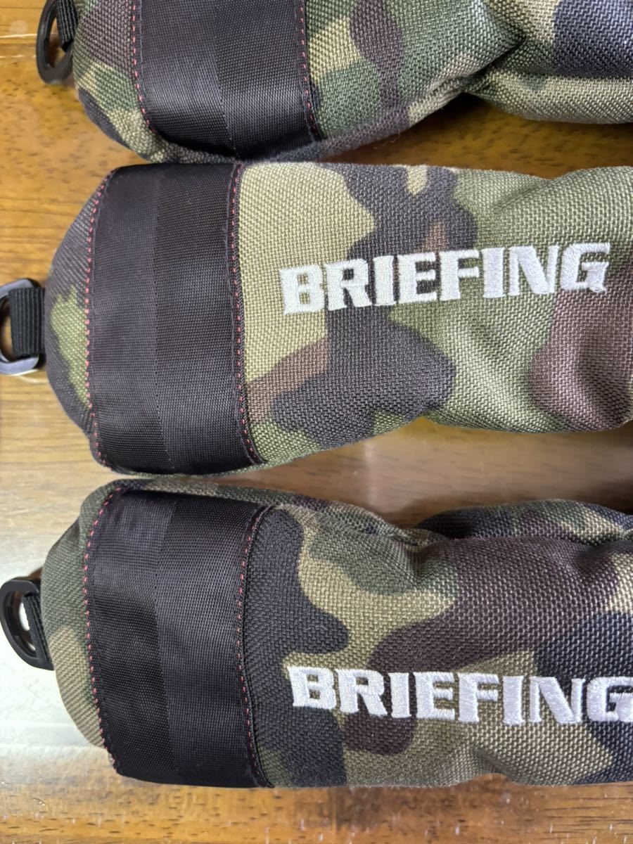 送料無料 美品 BRIEFING ブリーフィングゴルフ ヘッドカバー グリーン 