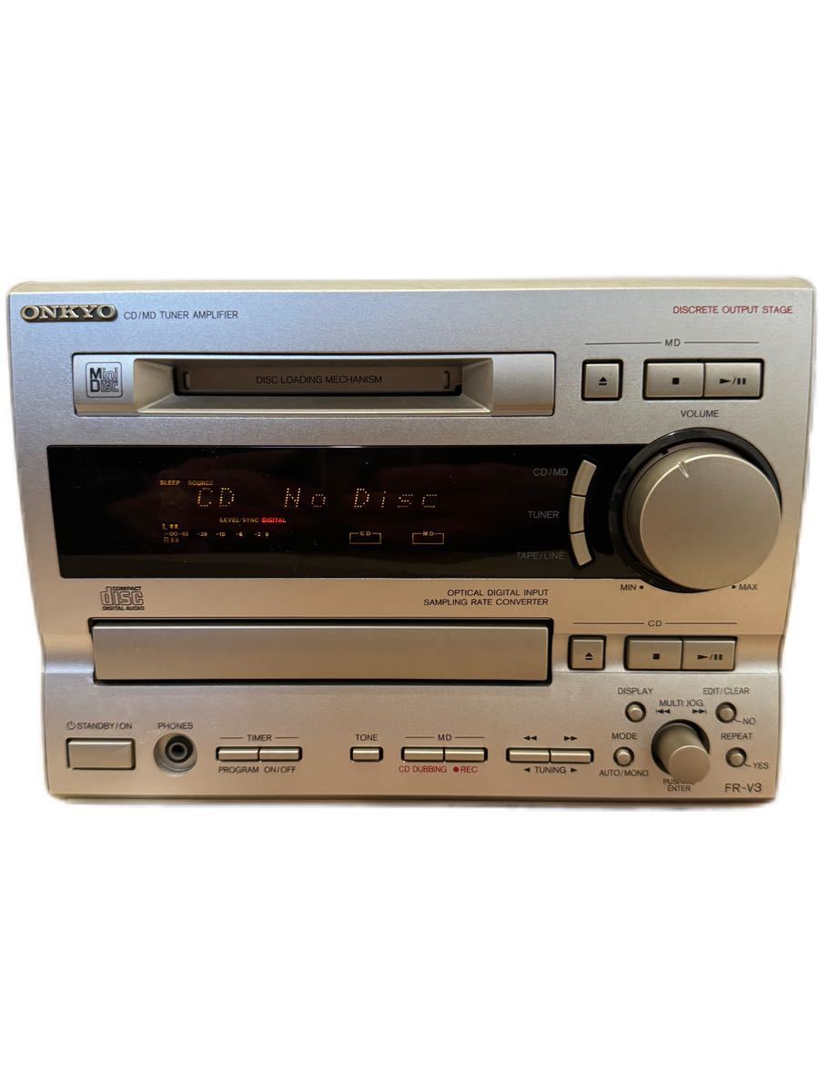 ONKYO オンキョー FR-V3 CD MD チューナー アンプ _画像1