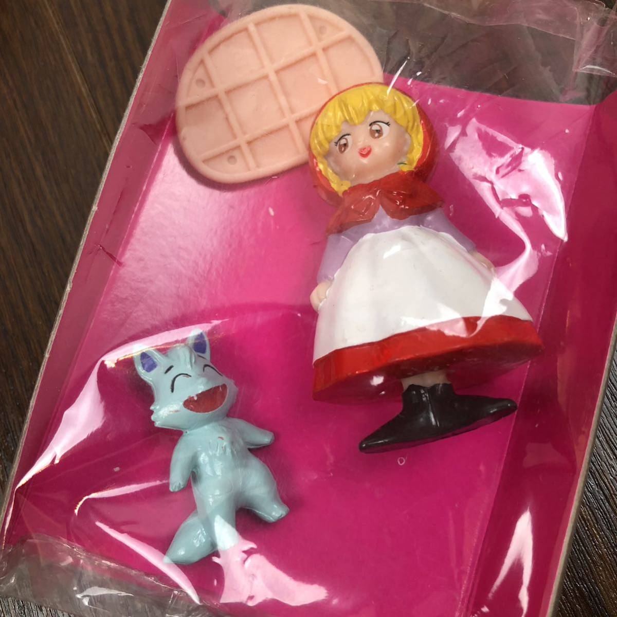 カバヤ 赤ずきんチャチャ マジカルヒロイン 食玩 チャチャとリーヤ マスコット 彩色人形 フィギュア 当時物 Kabayaの画像2