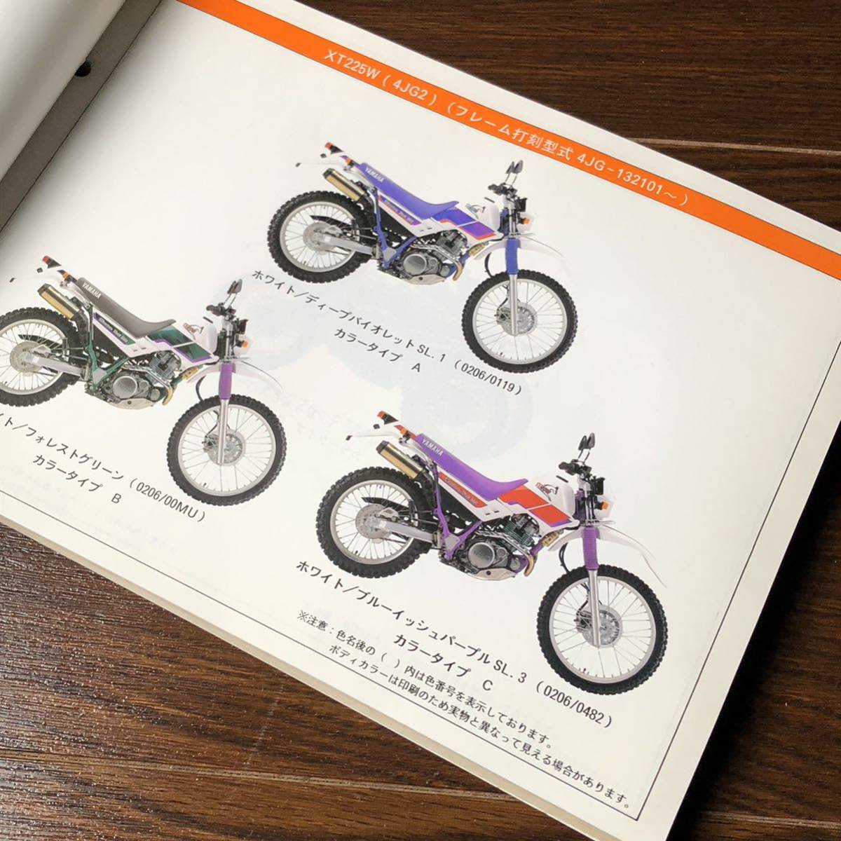 YAMAHA XT225 セロー パーツカタログ パーツリスト 1版 '97.3発行 ヤマハ SEROWの画像7