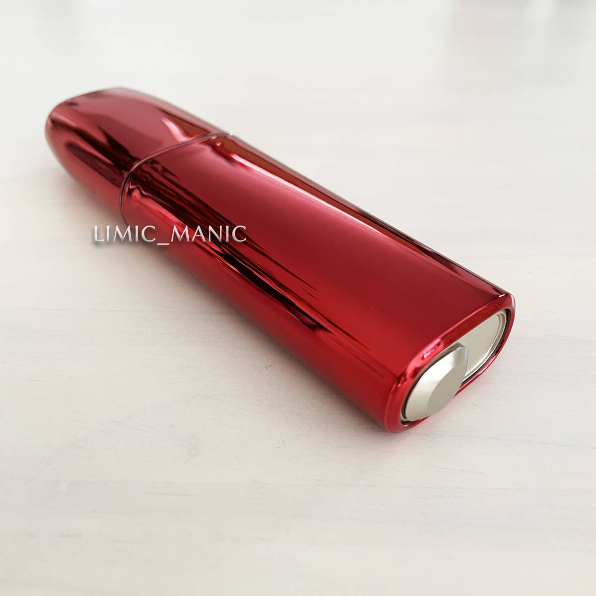 アイコス イルマワン ケース IQOS ILUMA ONE 保護 メタリック メッキ加工 艶あり レッド 赤 赤色 RED_画像1