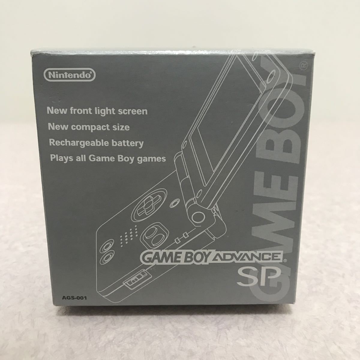 【美品】ゲームボーイアドバンスSP GBA SP プラチナシルバー Nintendo 任天堂 AGS-001