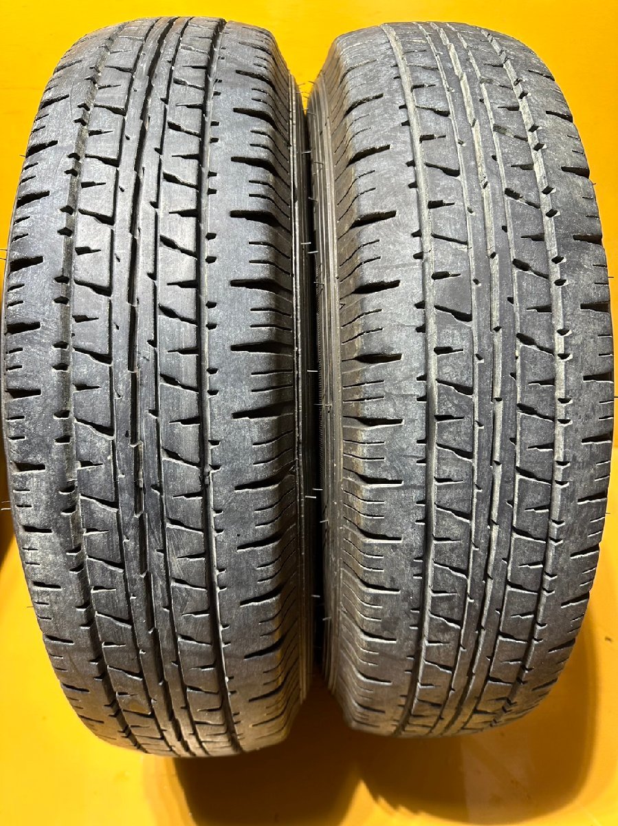 【送料無料】165R14LT 6PR DUNLOP ENASAVE VAN01 ホイール付【4本セット】★7455Aの画像3