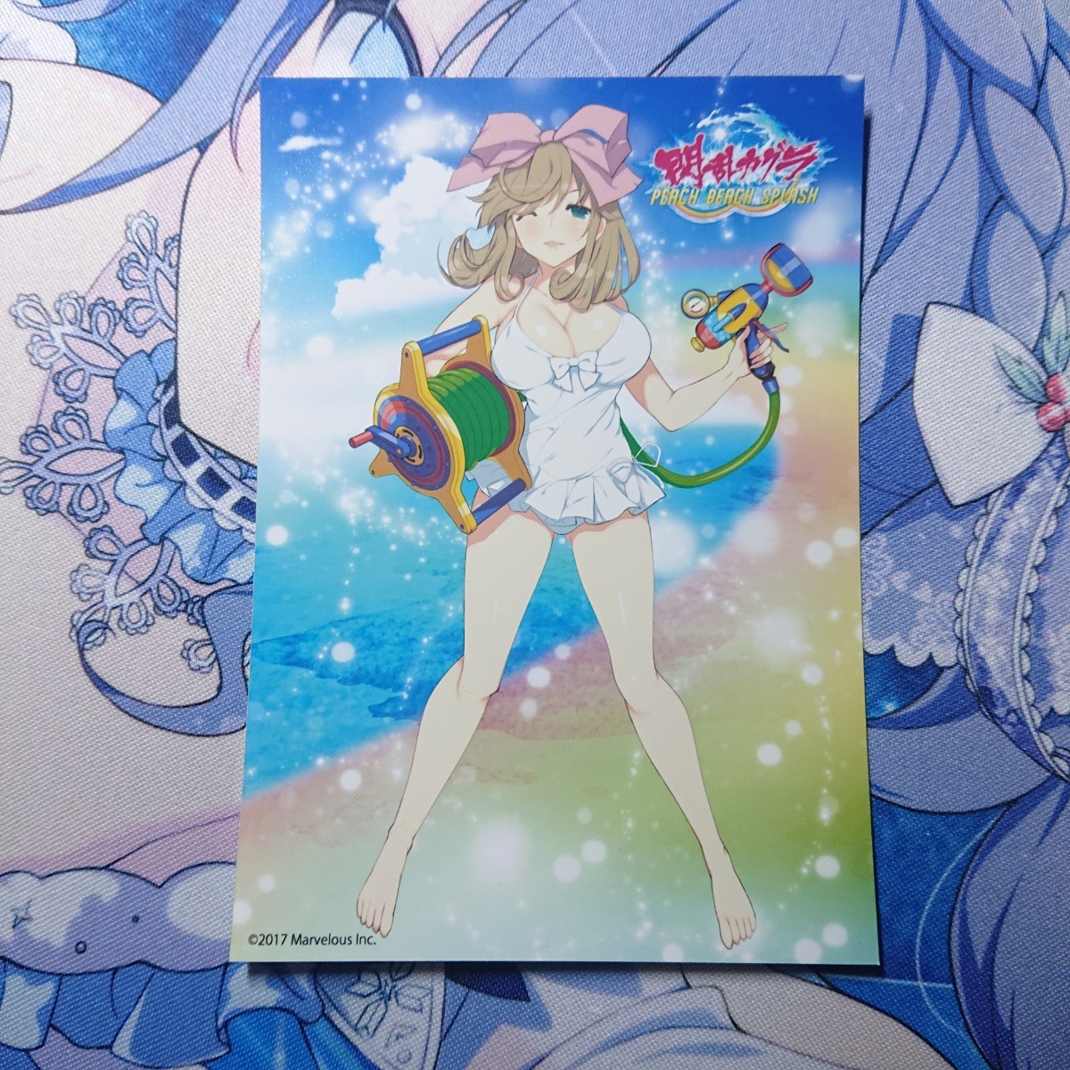 【正規品】閃乱カグラ PEACH BEACH SPLASH L判ブロマイド イラストカード ポストカード 春花_画像1