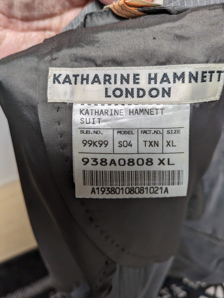KATHARINE HAMNETT LONDON　スーツ　XL　春夏　キャサリンハムネット　ロンドン