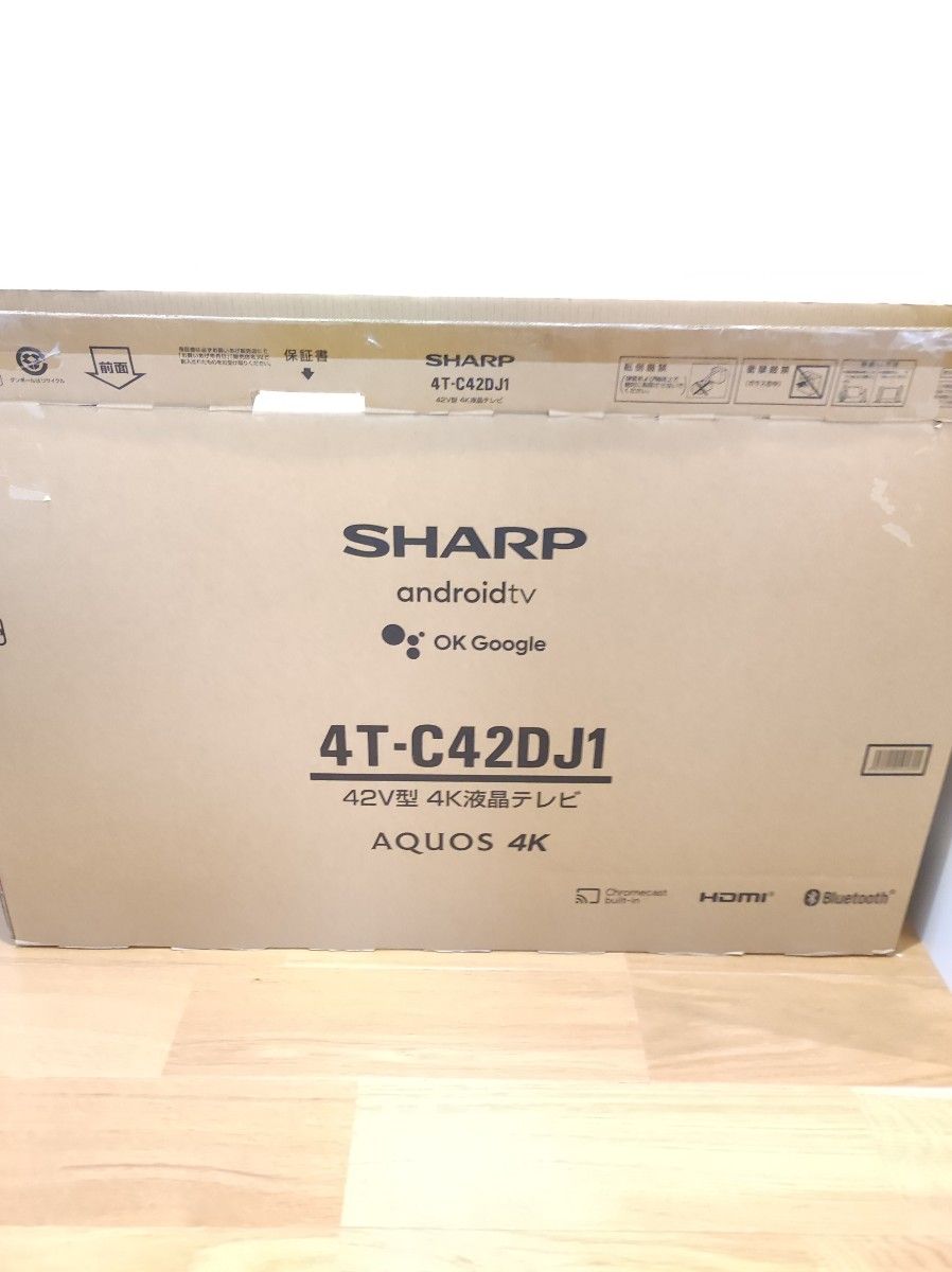SHARP AQUOS アンドロイド TV 4T-C42DJ1 42型 4k ジャンク 液晶テレビ シャープ