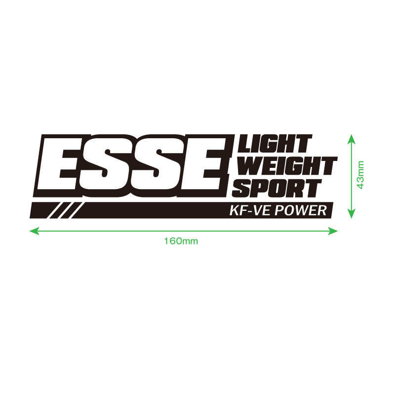 ESSE LIGHTWEIGHT SPORT KF-VE POWER カッティングステッカー 2枚セット 160mm×43mm 送料無料!! エッセ ライトウエイトスポーツ_画像2