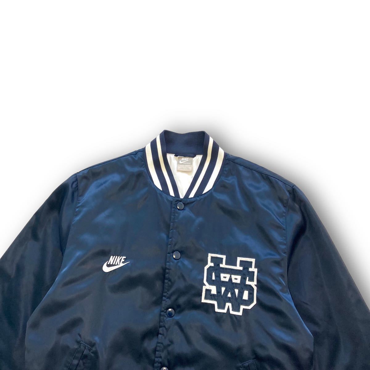 NIKE】オールドナイキ ナイロンサテンスタジャン スタジアム NIKE】オールドナイキ ナイロンサテンスタジャン スタジアム