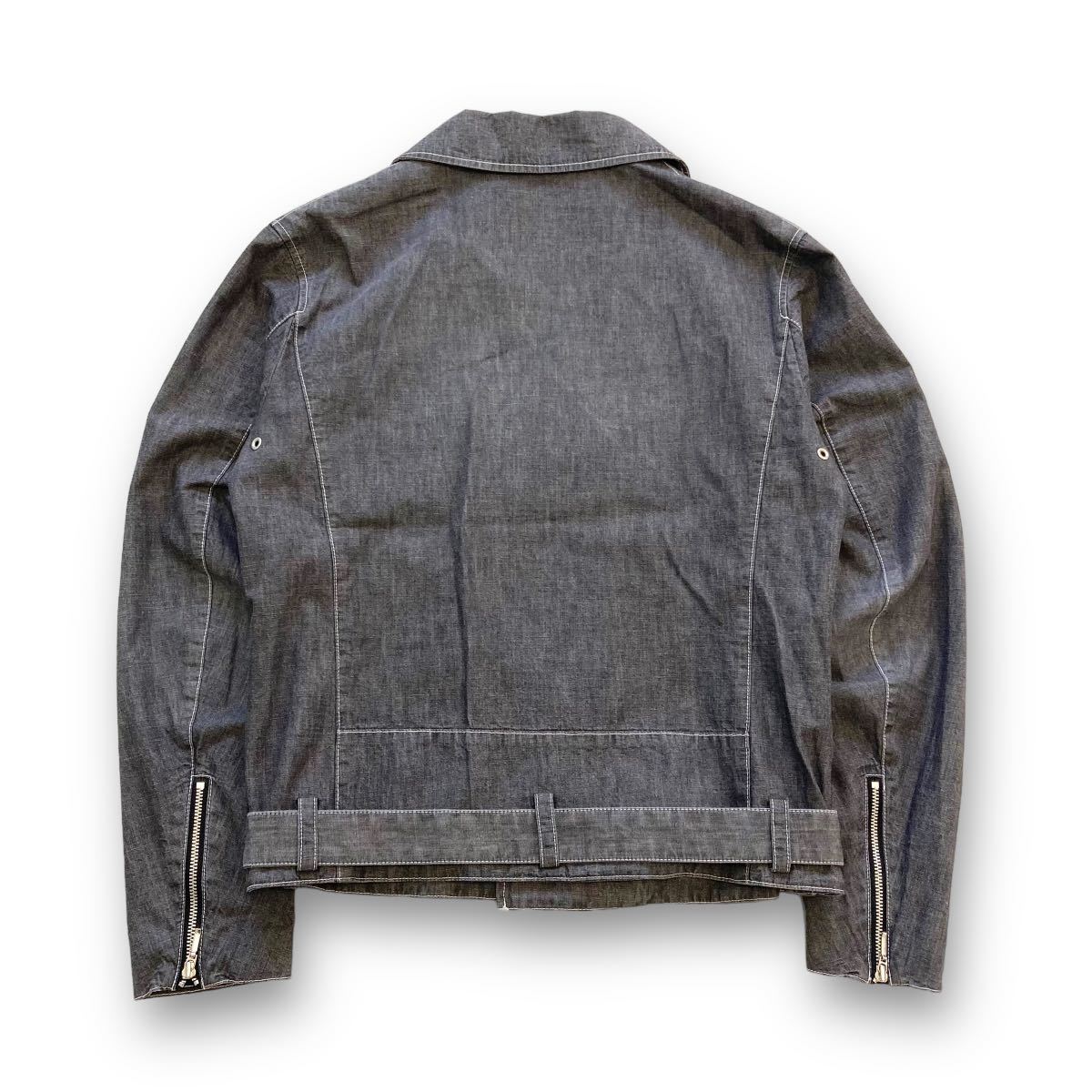 【BURBERRY BLACK LABEL】バーバリーブラックレーベル コットンダブルライダースジャケット ブルゾン ノバチェック総柄 デニムテイスト 【BURBERRY BLACK LABEL】バーバリーブラックレーベル コットンダブルライダースジャケット ブルゾン ノバチェック総柄 デニムテイスト