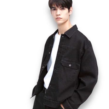 UNIQLO】(完売品) ユニクロ 1stモデル ブラックデニムジャケット UNIQLO】(完売品) ユニクロ 1stモデル ブラックデニムジャケット