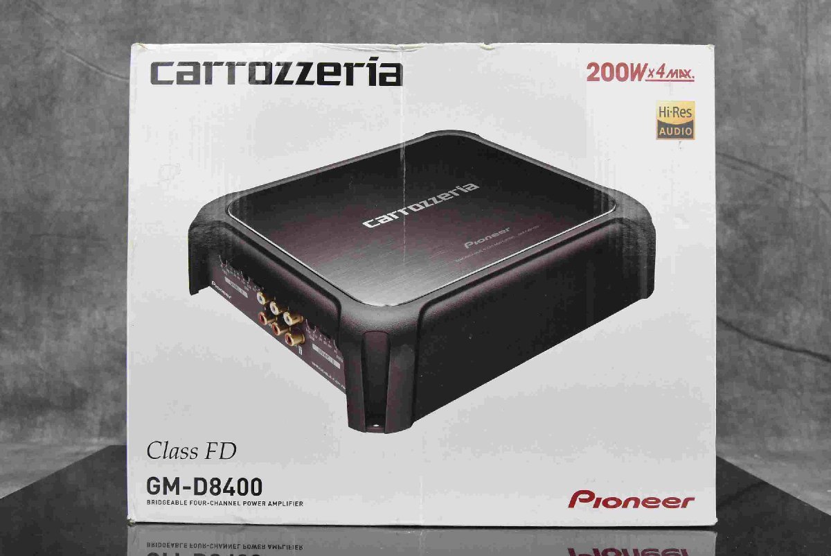 F☆Pioneer carrozzeria パイオニア カロッツェリアハイレゾ4chパワーアンプ　GM-D8400 ☆現状品☆_画像9