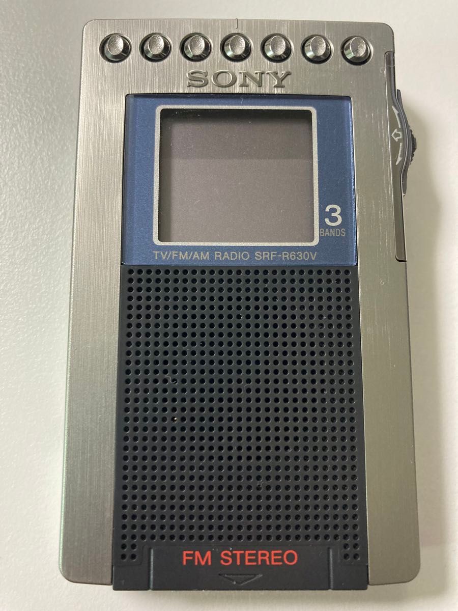 SONY TV FM AM ポケットラジオ SRF-R630V 中古 動作品 ソニー SONY TV FM AM ポケットラジオ SRF-R630V 中古 動作品 ソニー