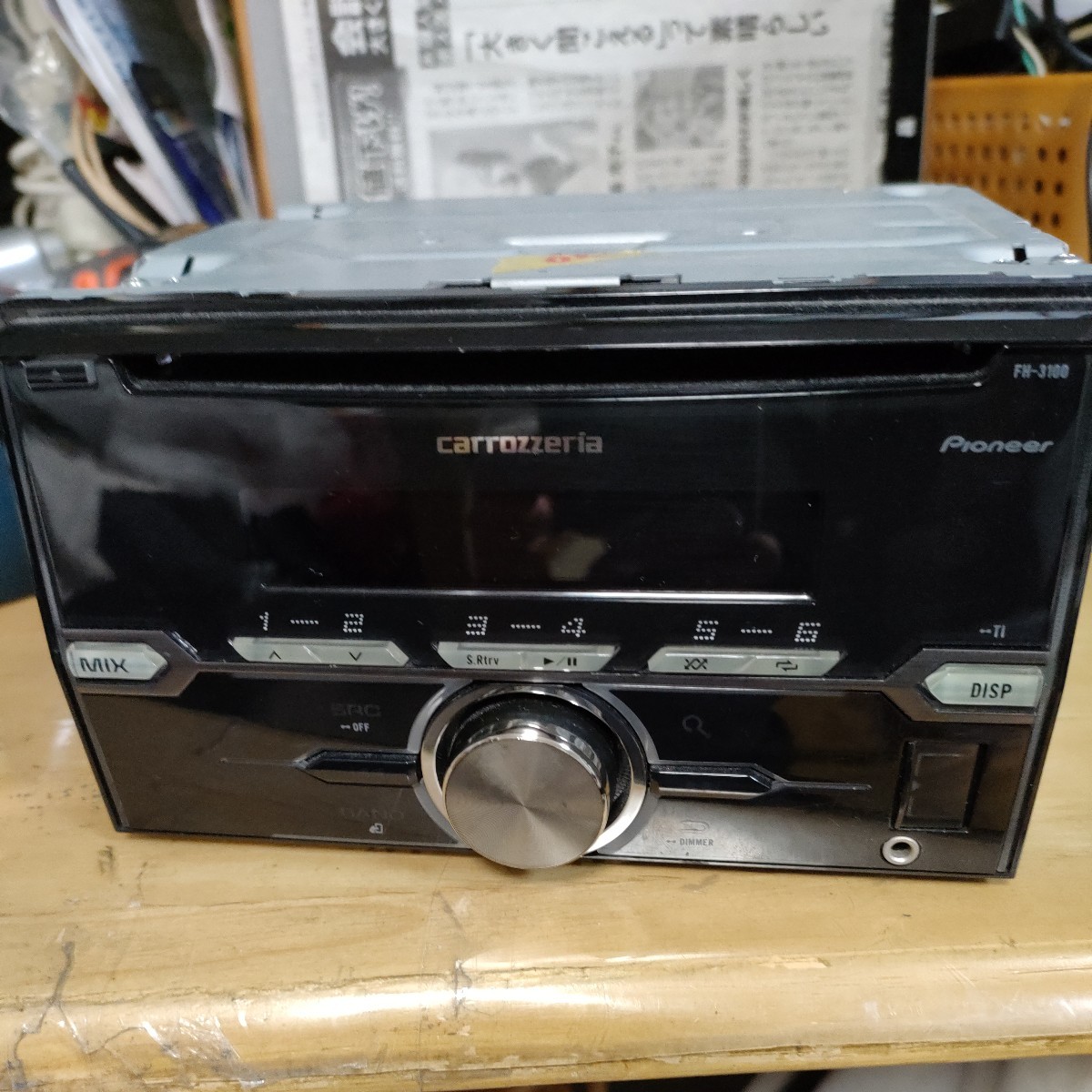カロッツェリア FH-3100 CD USB AUX ラジオ 2DIN CDプレーヤー 中古動作品_画像7