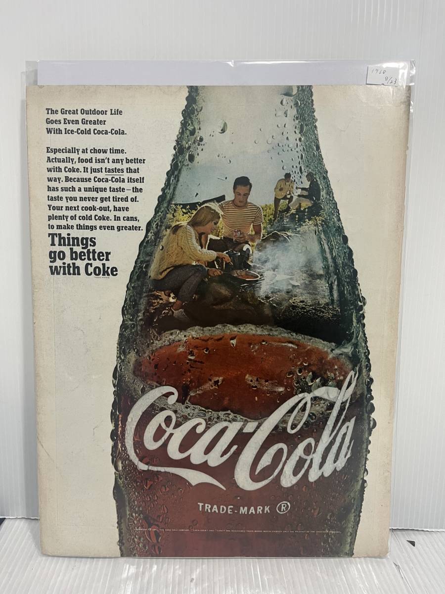 1968年8月23日号LIFE誌広告切り抜き【Coca-Cola コカコーラ】アメリカ買い付け品60sビンテージUSAインテリア_画像1