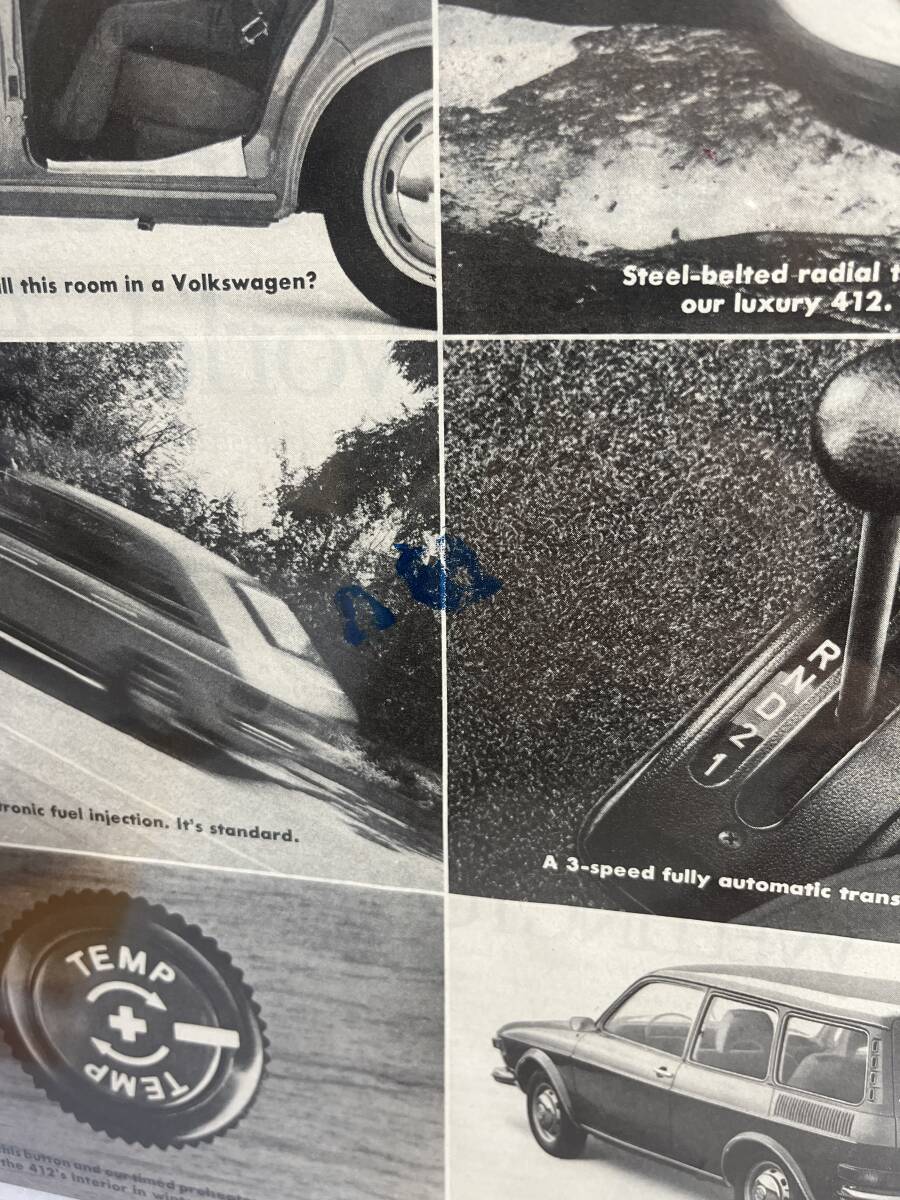 1967年10月20日号LIFE誌　広告切り抜き1ページ【Volkswagen フォルクスワーゲン】アメリカ買い付け品ビンテージインテリア車オシャレUSA_画像2